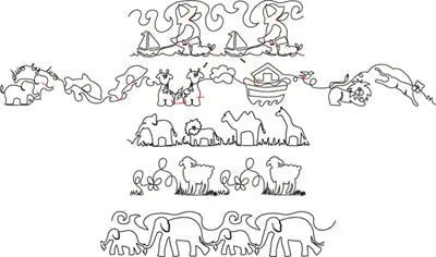 708 Roll 8 Pantograph by Linda V. Taylor - Linda's Electric Quilters