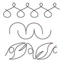 809 Combo Pantograph by Linda V. Taylor - Linda's Electric Quilters