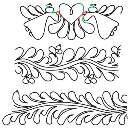 814 Combo Pantograph by Linda V. Taylor - Linda's Electric Quilters