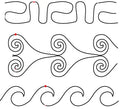 819 Combo Pantograph by Linda V. Taylor - Linda's Electric Quilters