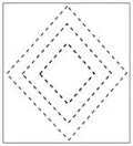 2411 Diamond Stencil - Linda's Electric Quilters
