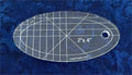 Oval Template 2" x 4" - Linda's Electric Quilters