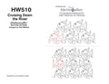 510 Cruising Down The River Pantograph by Hari Walner - Linda's Electric Quilters