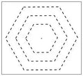 1952 Hexagon Stencil - Linda's Electric Quilters
