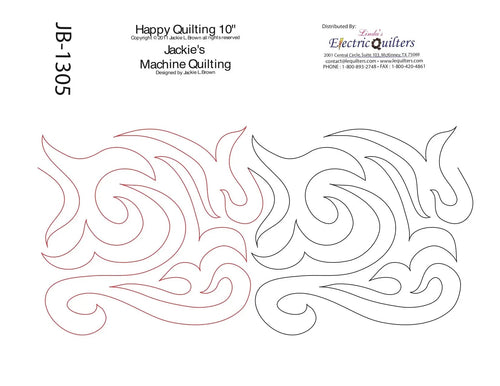 1305 Happy Quilting Pantograph by Jackie Brown - Linda's Electric Quilters