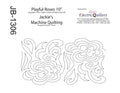 1306 Playful Roses Pantograph by Jackie Brown - Linda's Electric Quilters