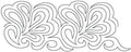 1319 Spin On Feathers Pantograph by Jackie Brown - Linda's Electric Quilters