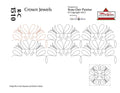 1510 Crown Jewels Pantograph And Block by Rose-Clair Fletcher - Linda's Electric Quilters