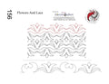 156 Flowers And Lace Pantograph by Linda V. Taylor - Linda's Electric Quilters