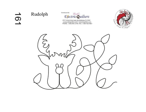 161 Rudolph Pantograph by Linda V. Taylor - Linda's Electric Quilters