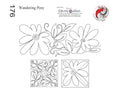 176 Wandering Posy Pantograph with Blocks by Linda V. Taylor - Linda's Electric Quilters