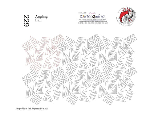 229 Angling Pantograph by Linda V. Taylor - Linda's Electric Quilters