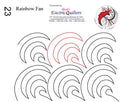023 Rainbow Fan Pantograph by Linda V. Taylor - Linda's Electric Quilters