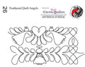 026 Feathered Quilt Angels Pantograph by Linda V. Taylor - Linda's Electric Quilters
