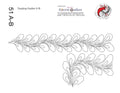 051 Teardrop Feather Pantograph by Linda V. Taylor - Linda's Electric Quilters