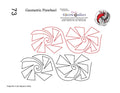 073 Geometric Pinwheel Pantograph by Linda V. Taylor - Linda's Electric Quilters