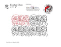 087 Feather Glow Pantograph by Linda V. Taylor - Linda's Electric Quilters