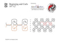 088 Beginning And Curls Pantograph by Linda V. Taylor - Linda's Electric Quilters
