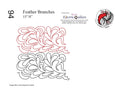 094 Feather Branches Pantograph by Linda V. Taylor - Linda's Electric Quilters
