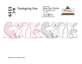 1519 Thanksgiving Time Pantograph by Rose-Clair Fletcher - Linda's Electric Quilters