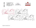 1522 Football Fun Pantograph by Rose-Clair Fletcher - Linda's Electric Quilters