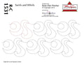 1530 Swirls And Whirls Pantograph by Rose-Clair Fletcher - Linda's Electric Quilters