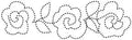 1954 Rose Vine 4"x14" Stencil - Linda's Electric Quilters