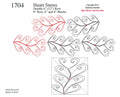 1704 Heart Stems Combo Pantograph - Linda's Electric Quilters