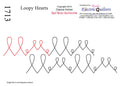 1713 Loopy Hearts Combo Pantograph - Linda's Electric Quilters