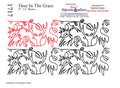 1717 Deer In The Grass Pantograph - Linda's Electric Quilters