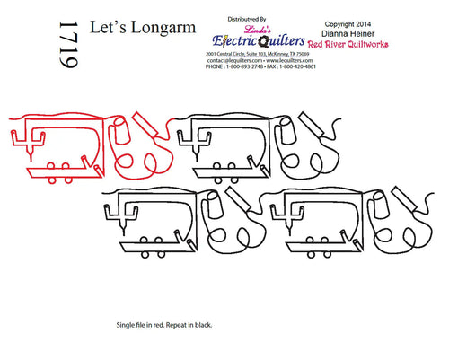 1719 Let'S Longarm Pantograph - Linda's Electric Quilters