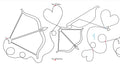 1724 Cupid's Arrow Pantograph - Linda's Electric Quilters