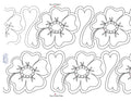 1400 Flowers  and Hearts Pantograph - Linda's Electric Quilters