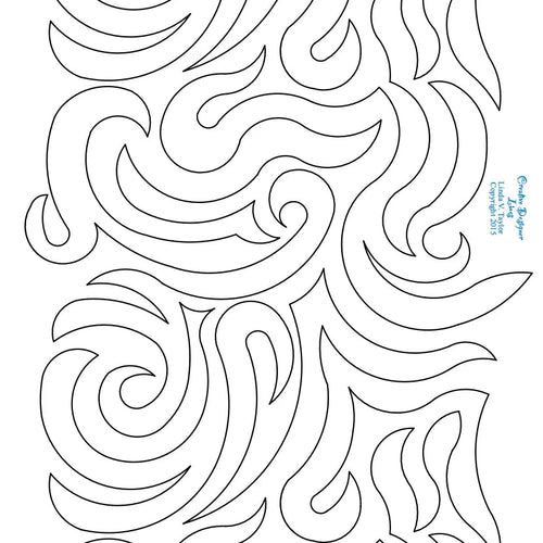240 Curl And Wave Pantograph by Linda V. Taylor - Linda's Electric Quilters