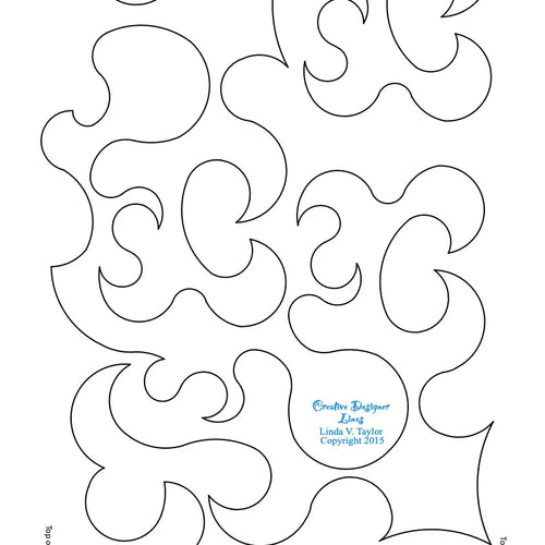 242 Open House Pantograph by Linda V. Taylor - Linda's Electric Quilters