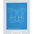 1108 Butterfly 3" by 3 3/4" Charm Stencil - Linda's Electric Quilters