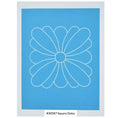 30587 Square Daisy Stencil 6 1/4" - Linda's Electric Quilters