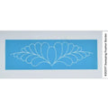 30597 Sweeping Feather Border Stencil 15" x 4 1/2" - Linda's Electric Quilters