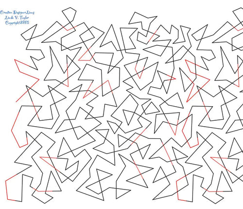 257 Zig It Pantograph by Linda V. Taylor - Linda's Electric Quilters