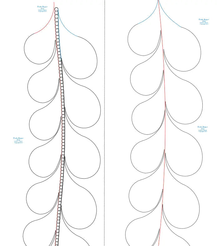 273 Border Base Pantograph by Linda V. Taylor - Linda's Electric Quilters