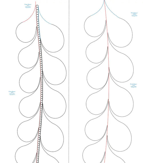 273 Border Base Pantograph by Linda V. Taylor - Linda's Electric Quilters