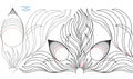 274 Triangle Fern Petals Pantograph by Linda V. Taylor - Linda's Electric Quilters