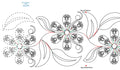 276 Fern Flower Pantograph by Linda V. Taylor - Linda's Electric Quilters