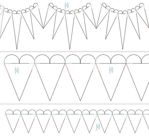280 Heart Borders Pantograph by Linda V. Taylor - Linda's Electric Quilters