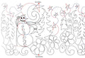 283 Snowmen #2 Pantograph by Linda V. Taylor - Linda's Electric Quilters