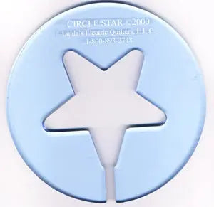 Circle 8"/ Star 5" Template - Linda's Electric Quilters