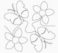 Butterflies and Flowers Digital E2E - Linda's Electric Quilters