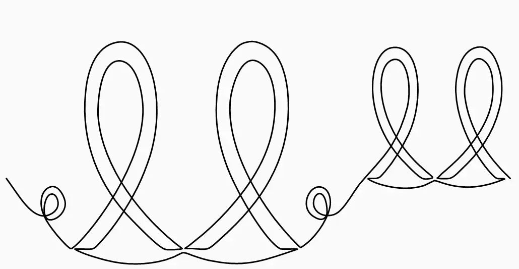 Ribbon Hearts E2E - Linda's Electric Quilters