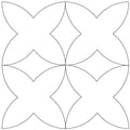 Pumpkinseed Flower E2E - Linda's Electric Quilters