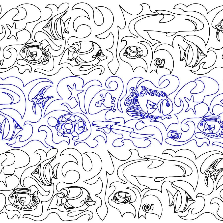 Under the Sea Fish E2E - Linda's Electric Quilters